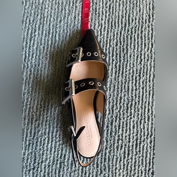 Nearly-new Liverpool Los Angeles Villa double buckle flat, 8, black - Picture 8 of 10